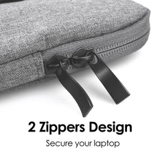 Load image into Gallery viewer, ProElite Polyster Laptop Sleeve Case Pouch for 13&quot; to 14&quot; MacBook Air/Retina, Compatible with Surface Pro, MacBook Pro 14&quot; M1 Pro/Max A2442, Galaxy Tab S8/S9 Ultra 14.6&quot;/iPad Pro 12.9, Light Grey
