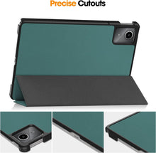 Load image into Gallery viewer, ProElite Cover for Lenovo M11 11 inch Case Cover, Trifold Flip Case Cover for Lenovo Tab M11 11 inch, Dark Green
