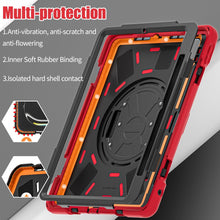 Load image into Gallery viewer, ProElite Cover for Apple iPad Pro 11 inch 2024 Case, Rugged 3 Layer Armor case Cover for iPad Pro 11 inch M4 2024 with Apple Pencil Holder, Shoulder Strap and Kickstand, Red
