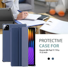 Load image into Gallery viewer, ProElite Cover for Xiaomi Mi Pad 7/7 Pro 11.2 inch Case Cover, Flip Case Cover for Xiaomi Mi Pad 7/7 pro 11.2 inch. with Transparent Back &amp; Stylus Pen [Auto Sleep Wake Support], Light Blue
