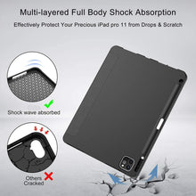 Load image into Gallery viewer, ProElite Smart Case for Apple iPad Pro 11 inch 2022/2021 4th/3rd Gen [Auto Sleep/Wake Cover] [Pencil Holder] [Soft Flexible Case] Recoil Series - Marble Purple
