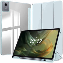 Load image into Gallery viewer, ProElite Cover for Motorola Pad 60 Neo 11 inch 2025, Smart Flip Case Cover for Motorola Pad 60 Neo 11 inch 2025 with Pen Holder, Haze Blue [Transparent Back]
