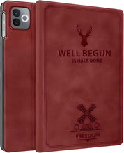 Load image into Gallery viewer, ProElite Cover for Realme Pad 3 11.6 inch 2026 Cover Case, Deer Flip case Cover for Realme Pad 3 11.6 inch 2026 Tablet, Wine Red
