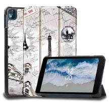 Load image into Gallery viewer, ProElite Case Cover for Nokia Tab T10 8 inch Case, Smart Trifold Flip case Cover for Nokia Tab T10 8 inch Tablet, Eiffel
