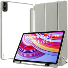 Load image into Gallery viewer, ProElite Case Cover for Redmi Pad Pro 12.1 inch Cover, Transparent Flip Case for Redmi Pad Pro 12.1 inch [Supports Auto Sleep Wake Function], Grey
