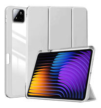 Load image into Gallery viewer, ProElite Cover for Xiaomi Mi Pad 7/7 Pro 11.2 inch case Cover, Transparent Flip Case for Xiaomi Mi Pad 7/7 Pro 11.2 inch with Pen Holder (Supports Auto Sleep Wake Function), Grey

