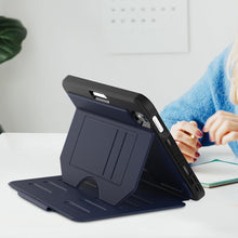 Load image into Gallery viewer, ProElite Case Cover for Apple iPad Mini 6/Mini 7 8.3 inch, Smart Magnetic Shockproof Protective Case for Apple iPad Mini 6/Mini 7 8.3 inch 5 Stable Stands with Pencil Holder, Dark Blue

