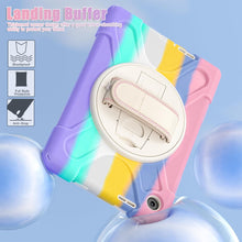 Load image into Gallery viewer, ProElite Cover for Lenovo Tab 10.1 inch 2025 Cover Case, Rugged 3 Layer Armor case Cover for Lenovo Tab 10.1 inch 2025 with Hand Grip &amp; Rotating Kickstand with Shoulder Strap, Rainbow Pink

