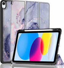 Load image into Gallery viewer, ProElite Case Cover for Apple iPad (A16) 11th/10th Generation (2025/2022), Smart Case for iPad 11th/10th Gen [Auto Sleep/Wake Cover] [Pencil Holder] [Soft Flexible Case] Recoil Series - Marble Purple
