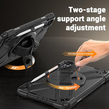 Load image into Gallery viewer, ProElite for Xiaomi Redmi Pad 2 Pro 12.1 inch Case, Rugged 3 Layer Armor case Cover for Xiaomi Redmi Pad 2 Pro 12.1 inch Case with Hand Grip and Rotating Kickstand with Shoulder Strap, Black
