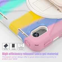 Load image into Gallery viewer, ProElite Cover for Motorola Pad 60 Neo 11 inch 2025 Cover Case, Rugged 3 Layer Armor case Cover for Motorola Pad 60 Neo 11 inch with Hand Grip &amp; Rotating Kickstand with Shoulder Strap, Rainbow Pink

