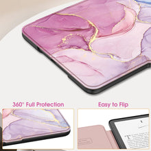 Load image into Gallery viewer, ProElite Cover Case for Kindle Paperwhite 12th Gen 7 inch Case, Slim Smart Flip case Cover for Amazon Kindle Paperwhite 12th Generation 7 inch 2024, Marble Pink
