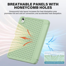Load image into Gallery viewer, ProElite Smart Flip Case Cover for Apple iPad (A16) 11th/10th Generation (2025/2022) [with Pencil Holder] [Honey Comb Series] - Matcha Green
