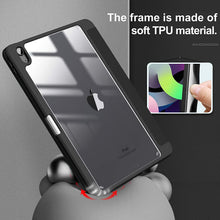 Load image into Gallery viewer, ProElite Case Cover for iPad Air 11 Inch M4/M3/M2 2026/2025/2024, Air 5th/4th Gen 10.9 Inch, Hybrid Detachable Magnetic Case Cover for Apple iPad Air with Pencil Holder, Black [Transparent Back]
