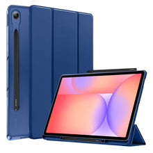 Load image into Gallery viewer, ProElite Cover for Samsung Galaxy Tab S10 Lite 10.9&quot;/ Tab S9 FE 10.9 inch/Tab S10 FE/Tab S9 11 inch Case Cover, Smart Flip Case Cover Translucent Back with S Pen Holder, Dark Blue
