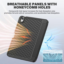 Load image into Gallery viewer, ProElite Smart Flip Case Cover for Apple iPad (A16) 11th/10th Generation (2025/2022) [with Pencil Holder] [Honey Comb Series] - Black

