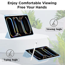 Load image into Gallery viewer, ProElite Case Cover for Apple iPad Pro 11 inch 2024/2025 M4/M5 5th/6th Gen Cover, Pencil Case for iPad Pro 11 M4/M5 with Pencil Holder, Auto Sleep Wake [Soft Flexible Case] Recoil Series - Light Blue
