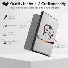 Load image into Gallery viewer, ProElite Cover Case for Kindle Paperwhite 12th Gen 7 inch Case, Slim Smart Flip case Cover for Amazon Kindle Paperwhite 12th Generation 7 inch 2024, Owl
