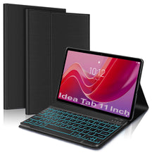 Load image into Gallery viewer, ProElite Keyboard case for Lenovo idea Tab 11 inch 2025, Magnetic Detachable Wireless Bluetooth Keyboard for Lenovo idea Tab 11 inch 2025 [Built-in 7-Colors Backlit], Black
