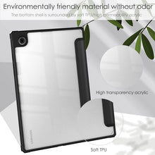 Load image into Gallery viewer, ProElite Cover for Samsung Galaxy Tab A11 Plus 11 inch 2025, Smart Flip Case Cover for Samsung Galaxy Tab A11 Plus 11 inch 2025 with Pen Holder, Black [Transparent Back]
