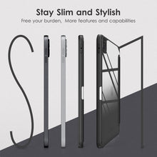 Load image into Gallery viewer, ProElite Case for iPad Air 11 Inch M3/M2 2025/2024, iPad Air 10.9 inch 5th/4th Gen &amp; iPad Pro 11 inch 4th/3rd Gen 2022 case Cover, Transparent Smart Flip Cover with Pencil Holder, Marble Purple
