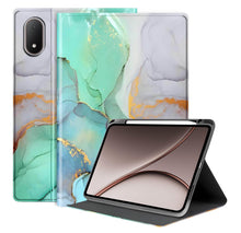 Load image into Gallery viewer, ProElite Book Cover Case for OnePlus Pad 4 13.2 inch, Smart flip case Book Cover for OnePlus Pad 4 13.2 inch with Pen Holder, Marble Green
