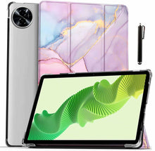 Load image into Gallery viewer, ProElite Case Cover for Realme Pad 2 11.5 inch Cover, Smart Flip Case Cover for Realme Pad 2 11.5 inch Translucent Back with Stylus Pen, Marble Pink
