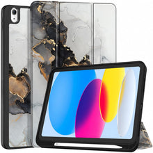 Load image into Gallery viewer, ProElite Smart Case for iPad (A16) 11th/10th Generation (2025/2022) [Auto Sleep/Wake Cover] [Left Side Pencil Holder] [Soft Flexible Case] Recoil Series - Marble Grey
