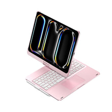 Load image into Gallery viewer, {Refurbished} ProElite 360 Degree Rotatable Wireless Bluetooth TouchPad Keyboard case Cover for Apple iPad Pro 11 inch 2024/2025 M4/M5, Built-in 7-Colors Backlit, Rose Gold
