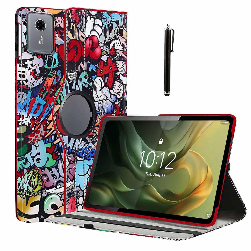 ProElite Cover for Motorola Pad 60 Neo 11 inch 2025, 360 Rotatable Smart Flip Case Cover for Motorola Pad 60 Neo 11 inch 2025 Tablet with Stylus Pen, Hippy