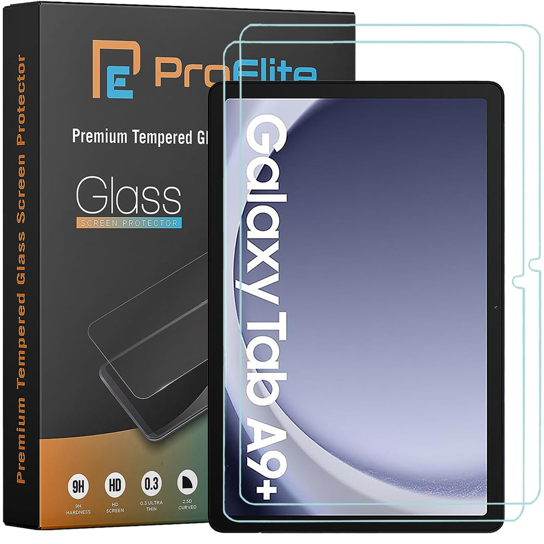 ProElite [2-Pack] Screen Protector for Galaxy Tab A9 Plus/A11 Plus 11 inch, Premium Tempered Glass Screen Protector for Samsung Galaxy Tab A9+/A11+ 11 inch