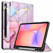 Load image into Gallery viewer, ProElite Cover for Samsung Galaxy Tab S10 Lite 10.9"/ Tab S9 FE 10.9 inch/Tab S10 FE/Tab S9 11" Cover, Soft Flexible Flip Case with S Pen Holder, Auto Sleep Wake, [Recoil Series] - Marble Pink
