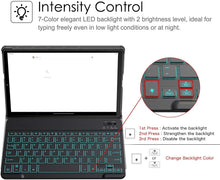 Load image into Gallery viewer, ProElite Keyboard case for Lenovo Tab P11/P11 Plus 11 inch (TB-J606F/J606X), Magnetic Detachable Wireless Bluetooth Keyboard Built-in 7-Colors Backlit, Black
