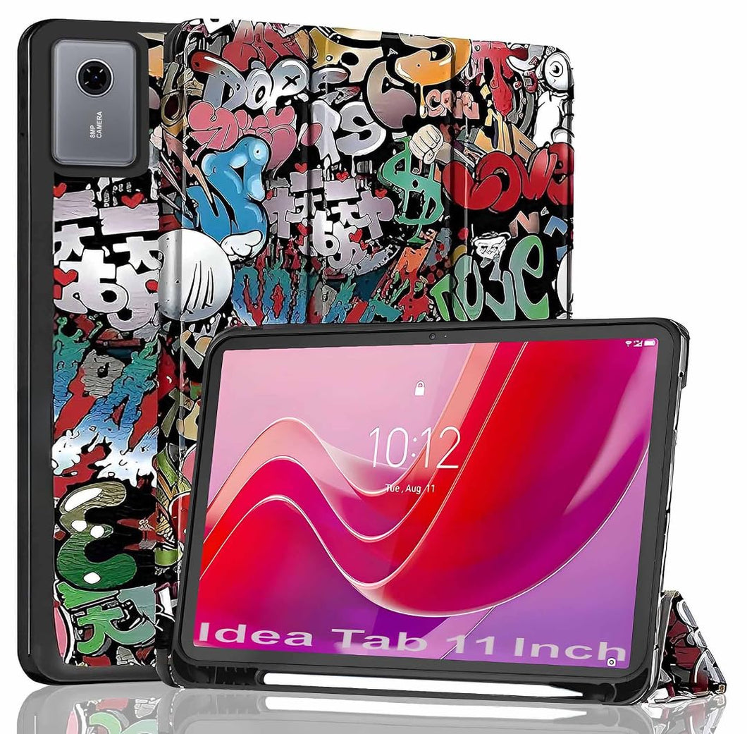 ProElite Cover for Lenovo idea Tab 11 inch 2025 case Cover, Soft Flexible Flip Case Cover for Lenovo idea Tab 11 inch 2025 with Pen Holder [Recoil Series] - Hippy