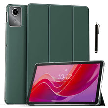 Load image into Gallery viewer, ProElite Case Cover for Lenovo Tab M11 11 inch Cover, Smart Flip Case Lenovo Tab M11 11 inch Translucent Back with Stylus Pen, Dark Green
