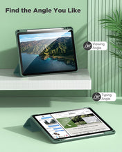 Load image into Gallery viewer, ProElite Case for iPad Air 11 Inch M3/M2 2025/2024, iPad Air 10.9 inch 5th/4th Gen &amp; iPad Pro 11 inch 4th/3rd Gen 2022 case Cover, Transparent Smart Flip Cover with Pencil Holder, Dark Green
