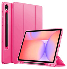 Load image into Gallery viewer, ProElite Cover for Samsung Galaxy Tab S10 Lite 10.9"/ Tab S9 FE 10.9 inch/Tab S10 FE/Tab S9 11" Cover, Soft Flexible Flip Case with S Pen Holder, Auto Sleep Wake, [Recoil Series] - Hot Pink
