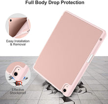 Load image into Gallery viewer, ProElite Case for for Apple iPad Air 11 Inch M4/M3/M2 2026/2025/2024, Air 5th/4th Gen 10.9 inch Pencil Cover for iPad Air [Auto Sleep/Wake Cover] [Pencil Holder] [Soft Flexible Case] Recoil Serie, Rose Gold

