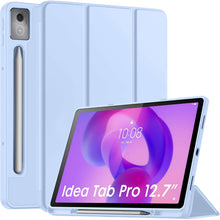 Load image into Gallery viewer, ProElite Cover for Lenovo Idea Tab Pro 12.7 inch 2025 case Cover, Soft Flexible Flip Case Cover for Lenovo Idea Tab Pro 12.7 inch 2025 [Recoil Series] - Light Blue
