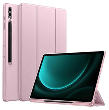 Load image into Gallery viewer, ProElite Cover for Galaxy Tab S9 FE Plus/S9 Plus/S10+ 12.4" Cover, Soft Flexible Flip Case Cover with S Pen Holder for Samsung Galaxy Tab S9/S9 Plus/S10+ 12.4 inch, [Recoil Series]- Pink
