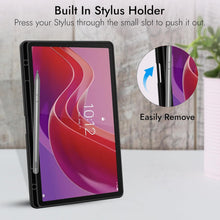 Load image into Gallery viewer, ProElite Cover for Lenovo idea Tab 11 inch 2025 case Cover, Soft Flexible Flip Case Cover for Lenovo idea Tab 11 inch 2025 with Pen Holder [Recoil Series] - Marble Grey
