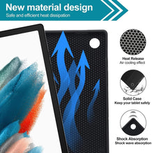 Load image into Gallery viewer, ProElite Keyboard case Cover for Samsung Galaxy Tab A9 8.7 inch, Magnetic Detachable Wireless Bluetooth Keyboard with S Pen Holder Built-in 7-Colors Backlit, Dark Blue
