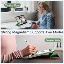 Load image into Gallery viewer, ProElite Smart Case for iPad (A16) 11th/10th Generation (2025/2022) [Auto Sleep/Wake Cover] [Left Side Pencil Holder] [Soft Flexible Case] Recoil Series - Matcha Green
