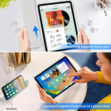 Load image into Gallery viewer, ProElite Case Cover for iPad (A16) 11th/10th Gen (2025/2022) Case, Sliding Detachable Smart Flip Case Cover for Apple iPad 11th/10th Gen with Pencil Holder, Grey
