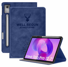 Load image into Gallery viewer, ProElite Cover for Lenovo Idea Tab Pro 12.7 inch 2025 Case Cover, Deer Smart Flip Case Cover for Lenovo Idea Tab Pro 12.7 inch Tablet with Pen Holder, Dark Blue
