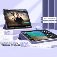 Load image into Gallery viewer, ProElite Pencil Case for iPad Air 5th/4th 2020 10.9 Inch [Auto Sleep/Wake Cover] [Pencil Holder] [Soft Flexible Case] Recoil Series - Lavender
