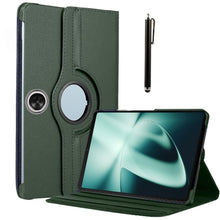 Load image into Gallery viewer, ProElite Cover for OnePlus Pad Cover Case, 360 Rotatable Smart Flip Case Cover for OnePlus Pad 11.6 inch Tablet with Stylus Pen, Dark Green
