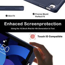 Load image into Gallery viewer, ProElite Case for for Apple iPad Air 11 Inch M4/M3/M2 2026/2025/2024, Air 5th/4th Gen 10.9 inch Pencil Cover for iPad Air [Auto Sleep/Wake Cover] [Pencil Holder] [Soft Flexible Case] Recoil Serie, Dark Blue
