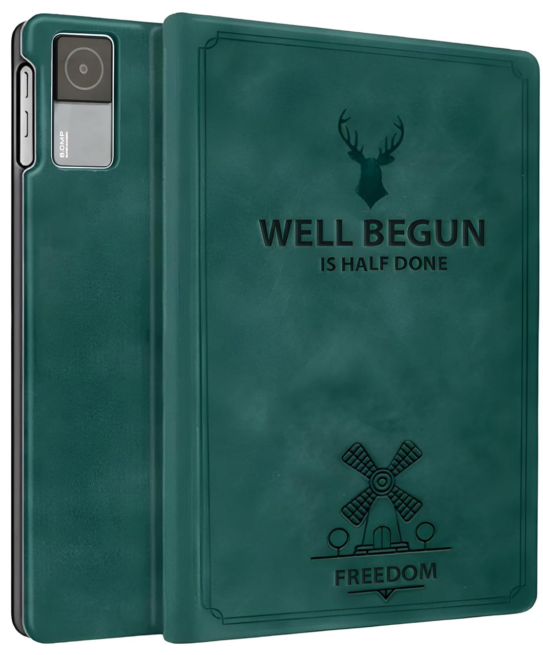 ProElite Case Cover for Redmi Pad SE 11 inch Case, Deer Flip case Cover for Redmi Pad SE 11 inch Tablet, Dark Green