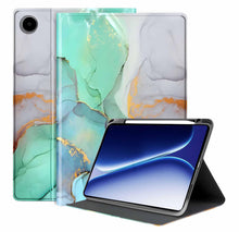 Load image into Gallery viewer, ProElite Book Case Cover for OnePlus Pad Go 2 12.1 inch,Smart flip case Book Cover for OnePlus Pad Go 2 12.1 inch Tablet with Pen Holder, Marble Green
